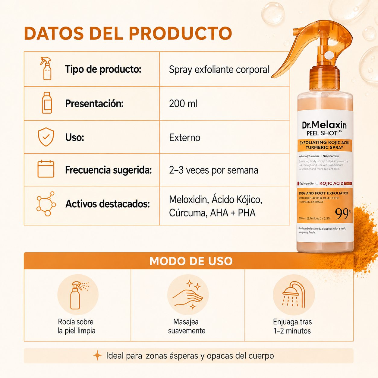 Dr Melaxin elimina las manchas