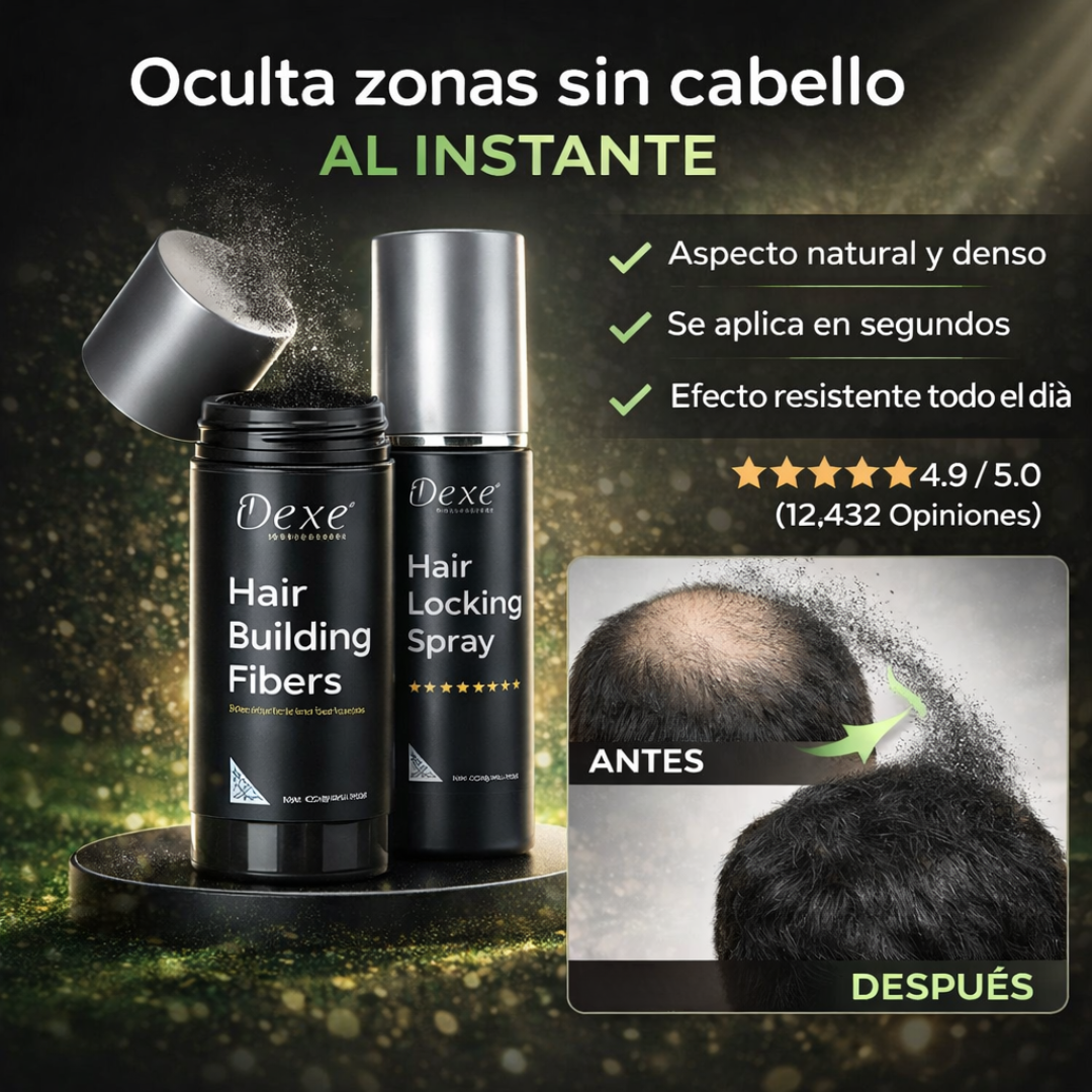 Polvo y spray tinte negro